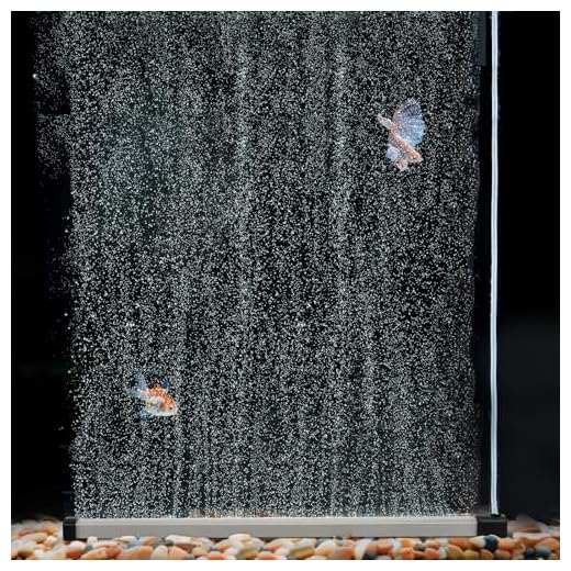 hygger Aquarium Bubble Strip, Nano Air Bubble Curtain Wall Aquarium Air Stone Kit, Quiet High Dissolved Oxygen Diffuser Fish Tank Bubbler Decorations for Freshwater Saltwater (13.8 Inch)