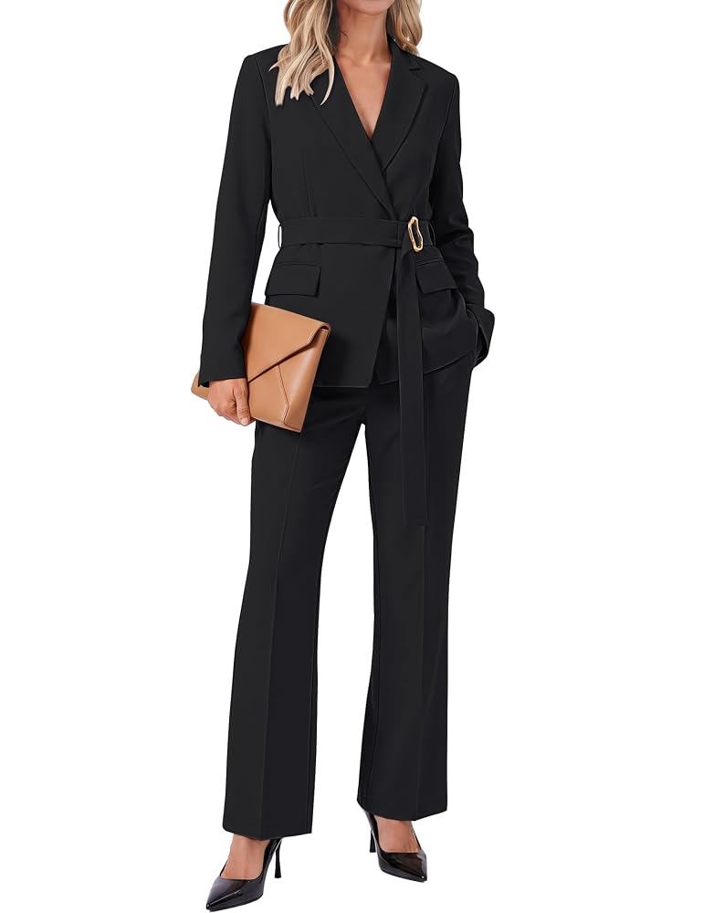 LUVAMIA 2 Piece Blazer Pants Suits