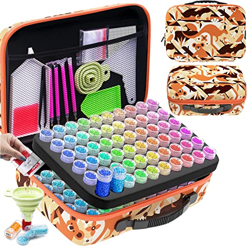 ARTDOT Diamond Painting Kit Completo, 120 Ranuras Diamond Painting Accesorios para Almacenar Pinturas Diamantes y Herramientas, …