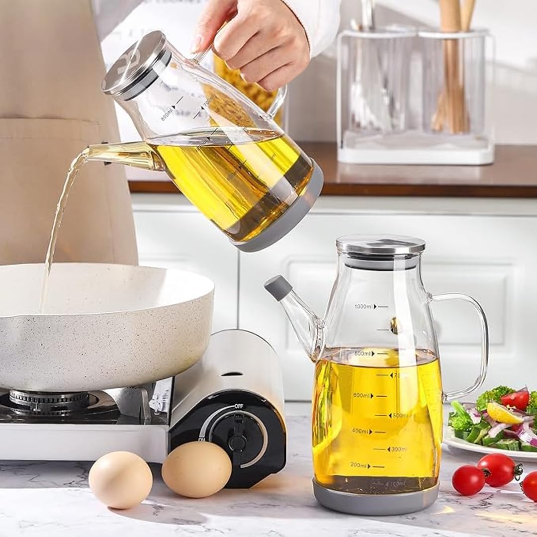 Flavor Enhancer Glass Oil Bottle Dispenser