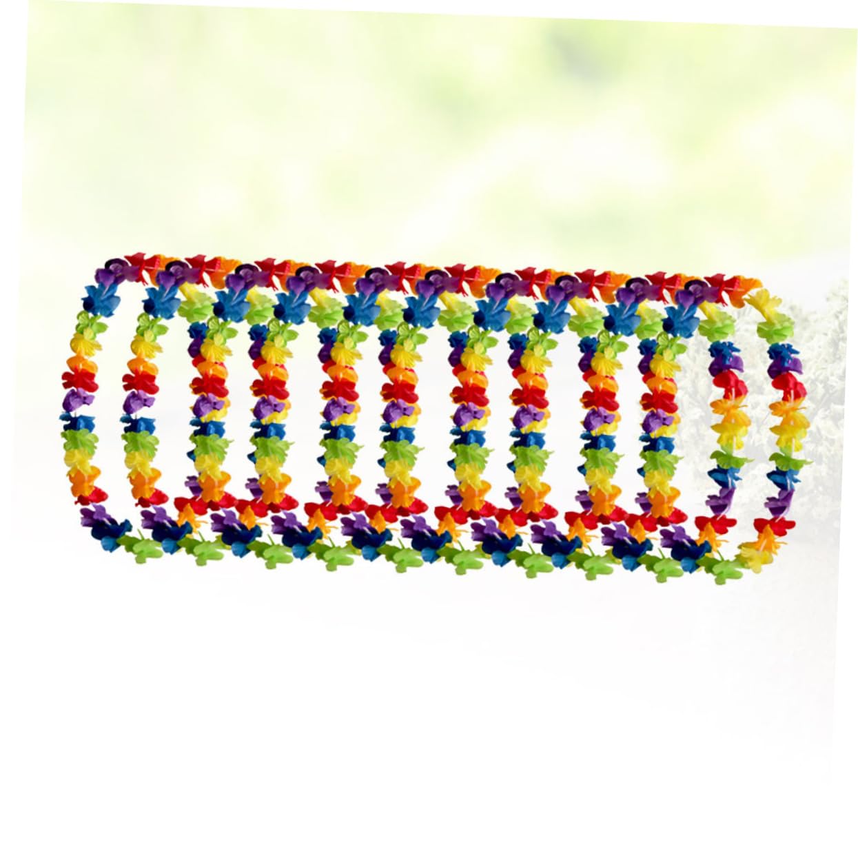 Cabilock 20 Piezas Guirnalda Luau Adorno Hawai Suministros para Fiestas Hawaianas Christmas Xmas navidas guirnaldas Hawaianas Guirnalda Hawaiana constituir Collar Flores Decoraciones