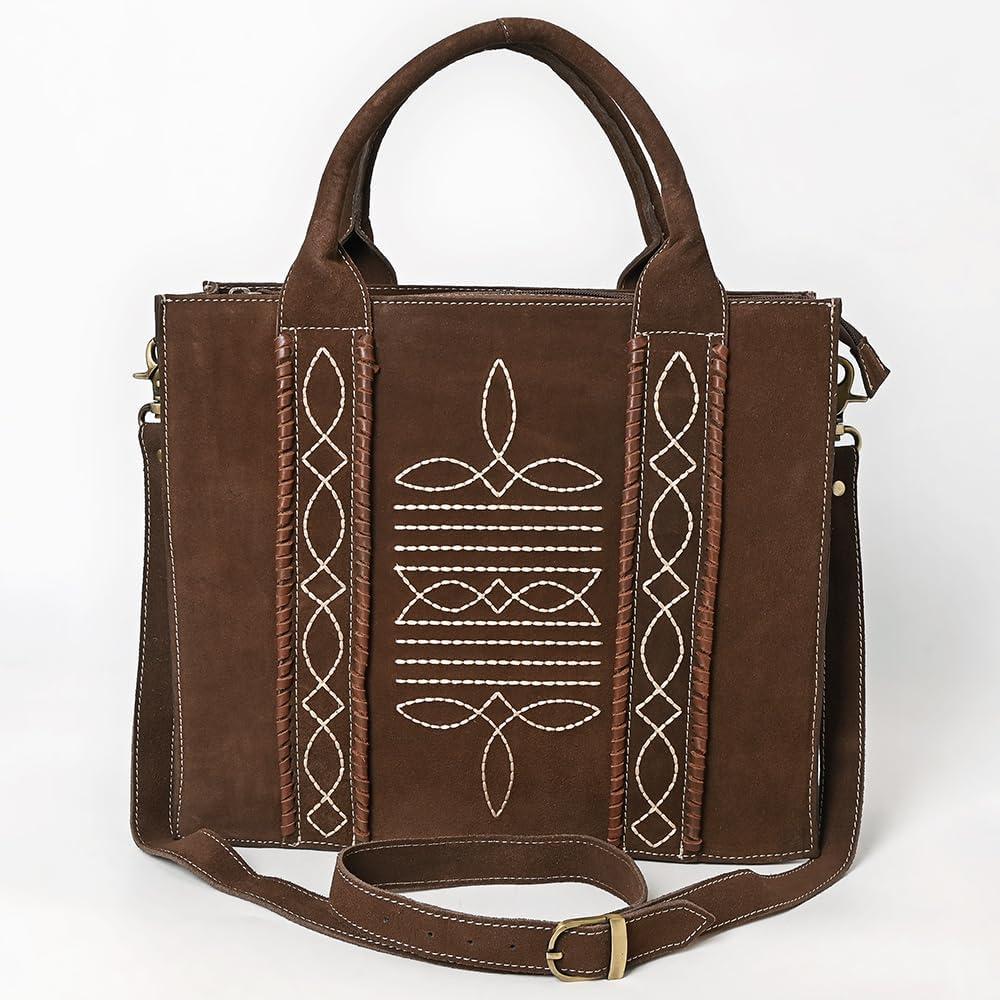 American Darling Tote Genuine Suede Leather women bag western handbag purse | Travel Bags