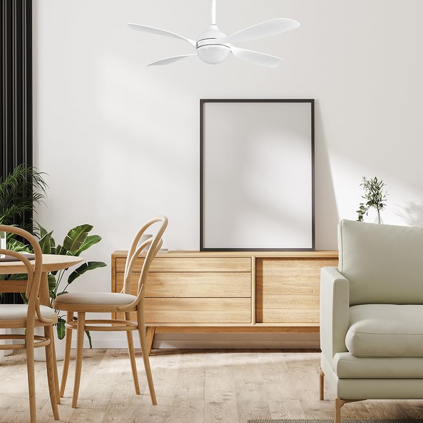 Ventilateur DC 30W avec éclairage 3250 lm télécommandé pour salon