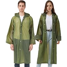 UPSEN Rain Ponchos for Adults, Reusable Raincoats for Women Men, 2 Pack Emergency Rain Jacket with Hood for Disney Outdoor