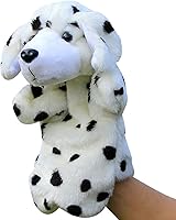 Vista 5 de Marionetas de peluche para perros y cachorros, juguetes de peluche para contar historias imaginativas (marrón)