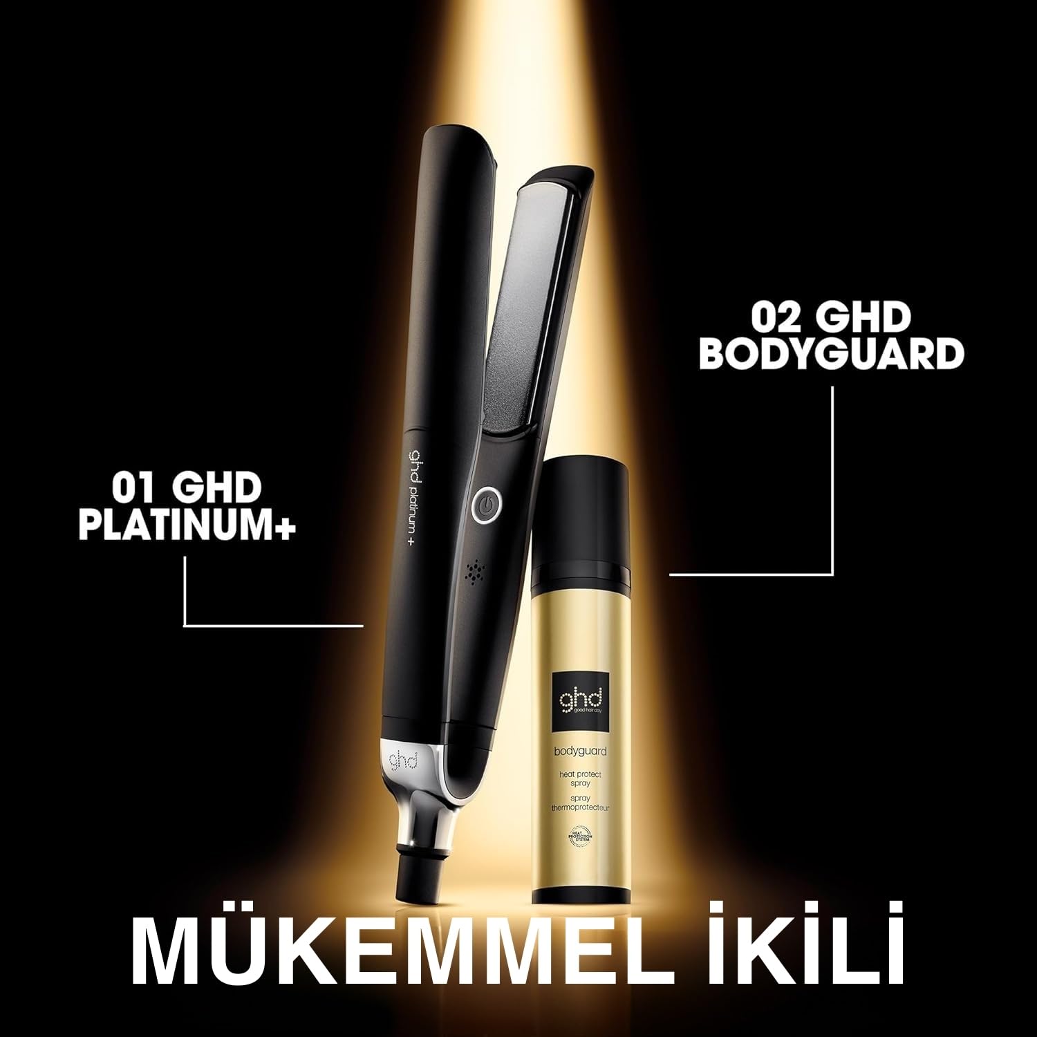 Ghd Platinum+ Saç Düzleştirici ve Profesyönel Şekillendirici, Siyah