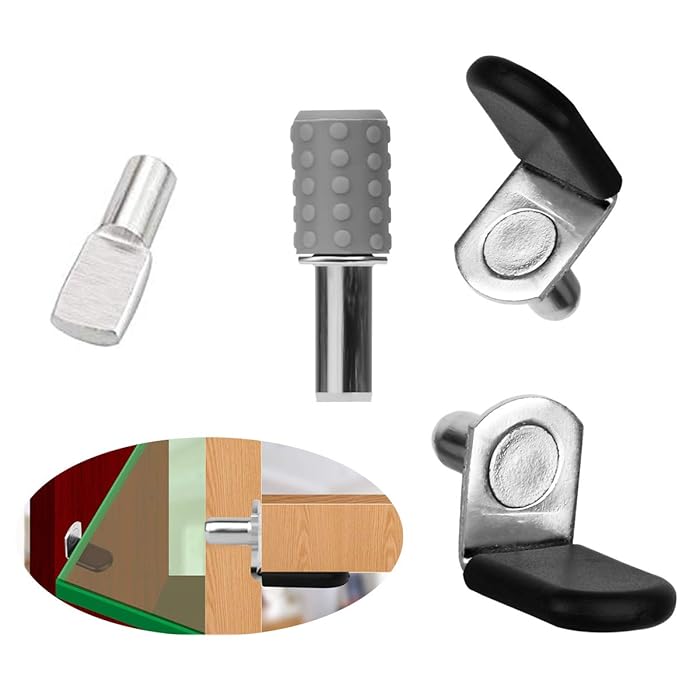 Buy 60pcs Shelf Bracket Pegs, Stainless Steel Shelf Pins Support Nickel