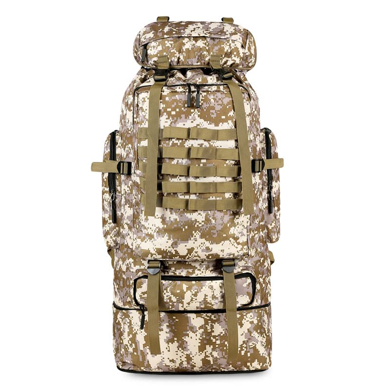 Zaino Trekking 100 L Da Campeggio, Impermeabile E Traspirante, Con Scomparto Laptop E Tasche Multiple, Per Uomo E Donna