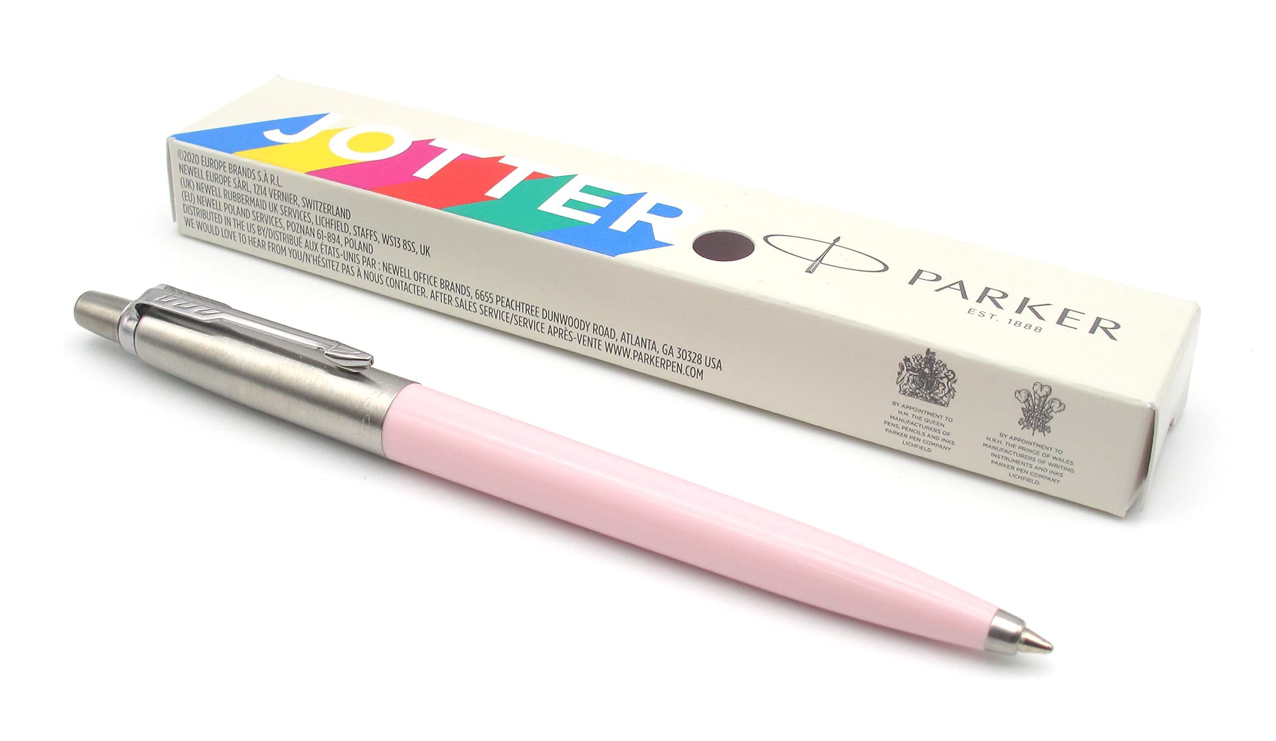 PARKERJotter Originals Ballpoint Pen - Baby Pink Pastel Finish - Retro Collection - Blue Ink - Gift Boxed