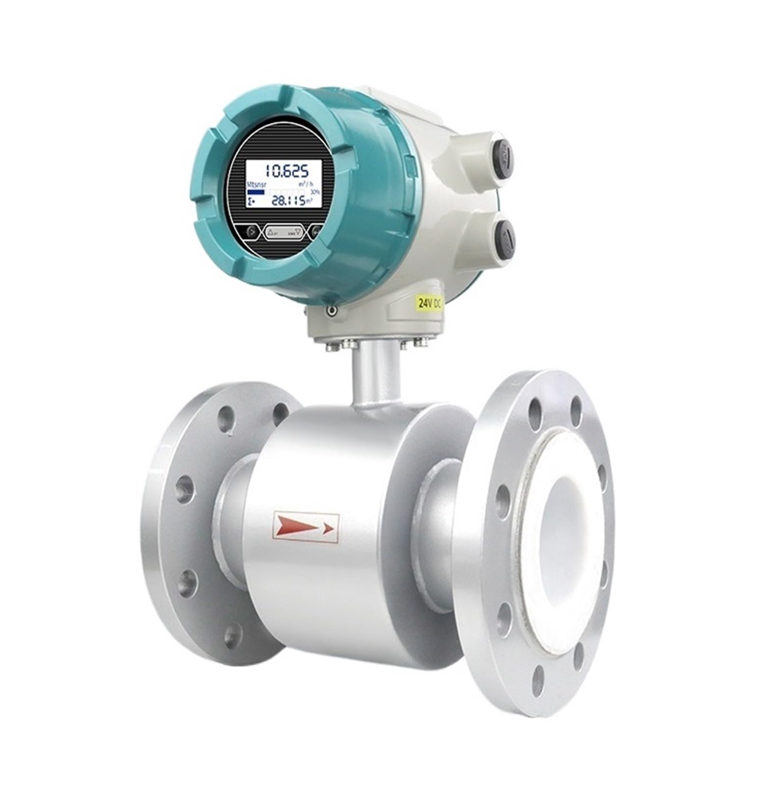 Caudalímetro electromagnético DN10 con Salida de señal de Pulso Universal RS485 de 4-20mA for medición de Flujo de líquido y Agua DN25(DN20 Upgraded)