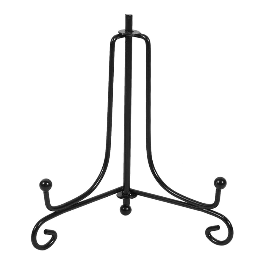 12x Bilderrahmen-Ständer Aus Kunststoff - Schwarz Für Desktop-Fotopräsentation