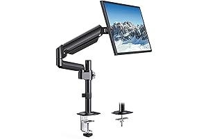 HUANUO Monitor Arm Mount, Single Monitor Stand for 13–32 inch Screens