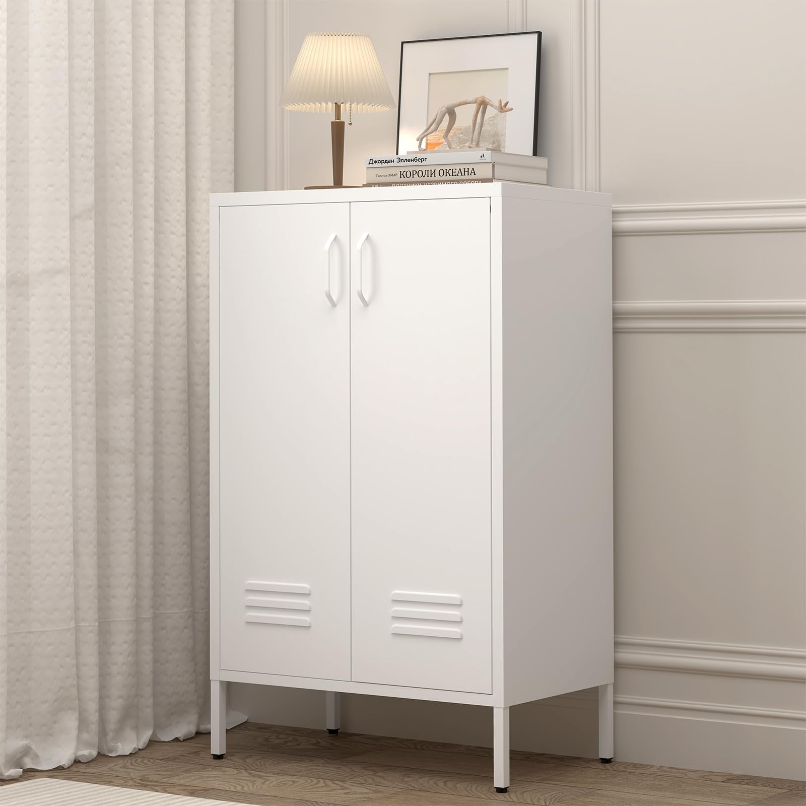 Elitehouse Tall Single Door Metal Locker With Adjustable Shelves, Pink Tall Metal Locker Storage Cabinet,Easy Assembly For Living Room Bedroom (15.8"W X 15"D X 70.9"H