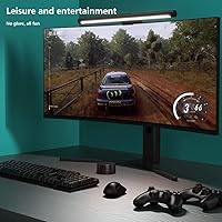 Vista 6 de Barra de luz para monitor de Xiaomi Mi - Fácil instalación, iluminación extra para computadora sin ocupar espacio en el escritorio, con control