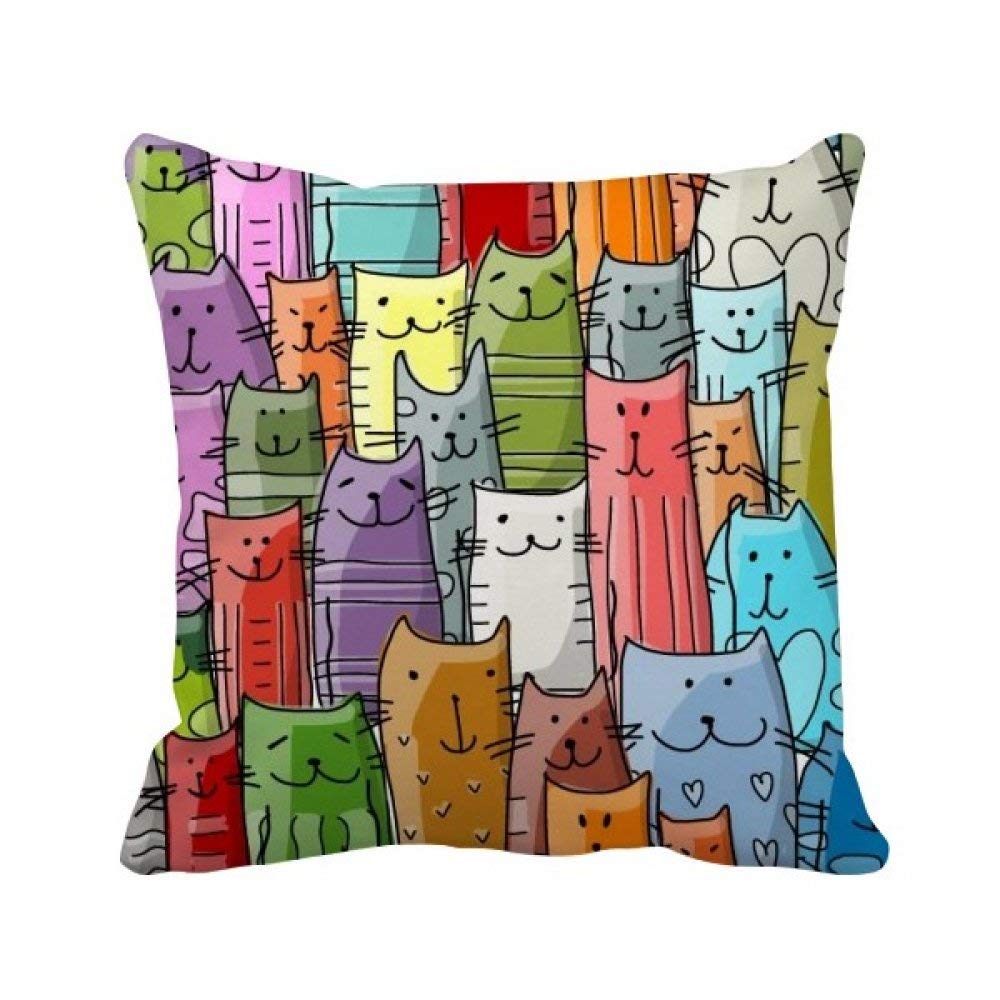 Coussin chat mignon pour décoration canapé et ambiance cosy maison