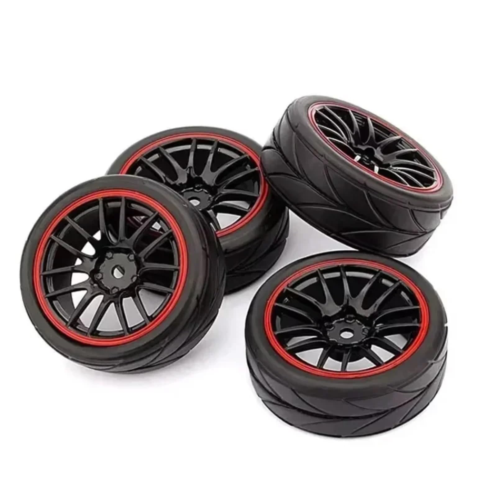 Für 1/10 4 Stücke 12mm Hub Rad Felgen Gummi Reifen RC On-Road Touring Drift Auto Upgrade Änderung Ersatz Teile RC Zubehör
