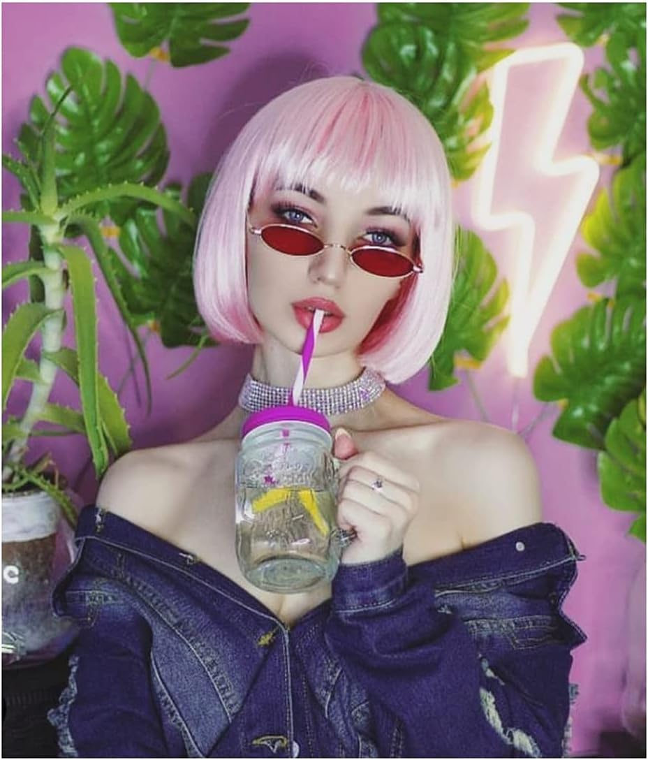 FEISEDY Vintage Small Sunglasses Oval Slender Metal Frame Candy Colors B2277 - Image 2