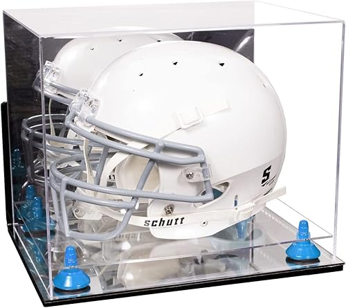 Miniatura 63 de vitrina de acrílico tamaño real casco fútbol americano.