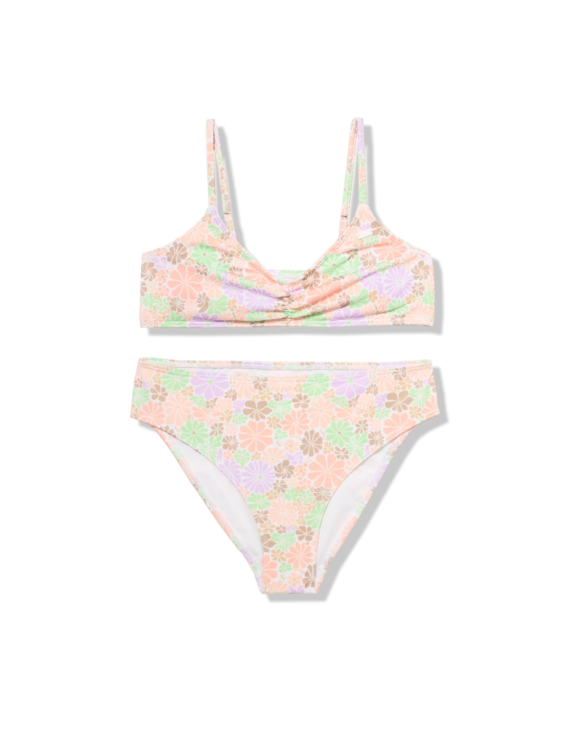 Conjunto de traje de baño biquini Roxy All About Sol para niña tipo bralette 5
