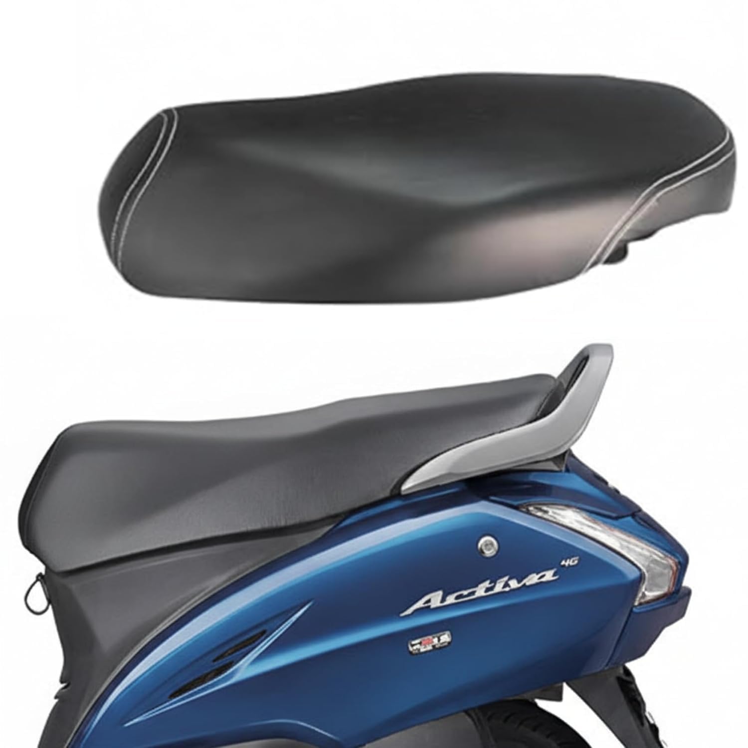 CARBOXPremium Leatherette Activa Seat Cover for Honda Activa 125 | Waterproof Anti-Skid Dustproof Finish | Comfortable Scooter Protection | Must-Have Activa 125 Accessories Choice-image-42