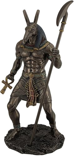 Miniatura 2 de Veronese Design Antiguo Egipcio Conjunto El Dios Destructor del Caos Estatua Acabado Bronce