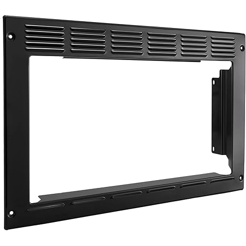 RecPro RV Microwave with Trim Kit | 1.0 Cu. Ft. | 10 Power Levels | Express & Multi-Stage Cooking | Speedy Cook | Child Lock | Road-Ready Durable Design | 900W (Black Trim Only)