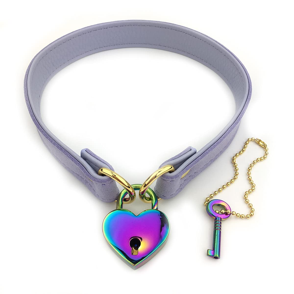 Padlock Choker Collar Necklace Lolita Collar Cat Kitty Velvet Necklace with Lock and Key