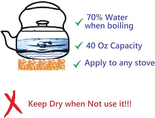 Miniatura 6 de Funmaker - Tetera de tetubina de estilo japonés, tetubina de hierro, tetera japonesa de hierro fundido, hecha a mano, sin recubrimiento, 40.5 onzas