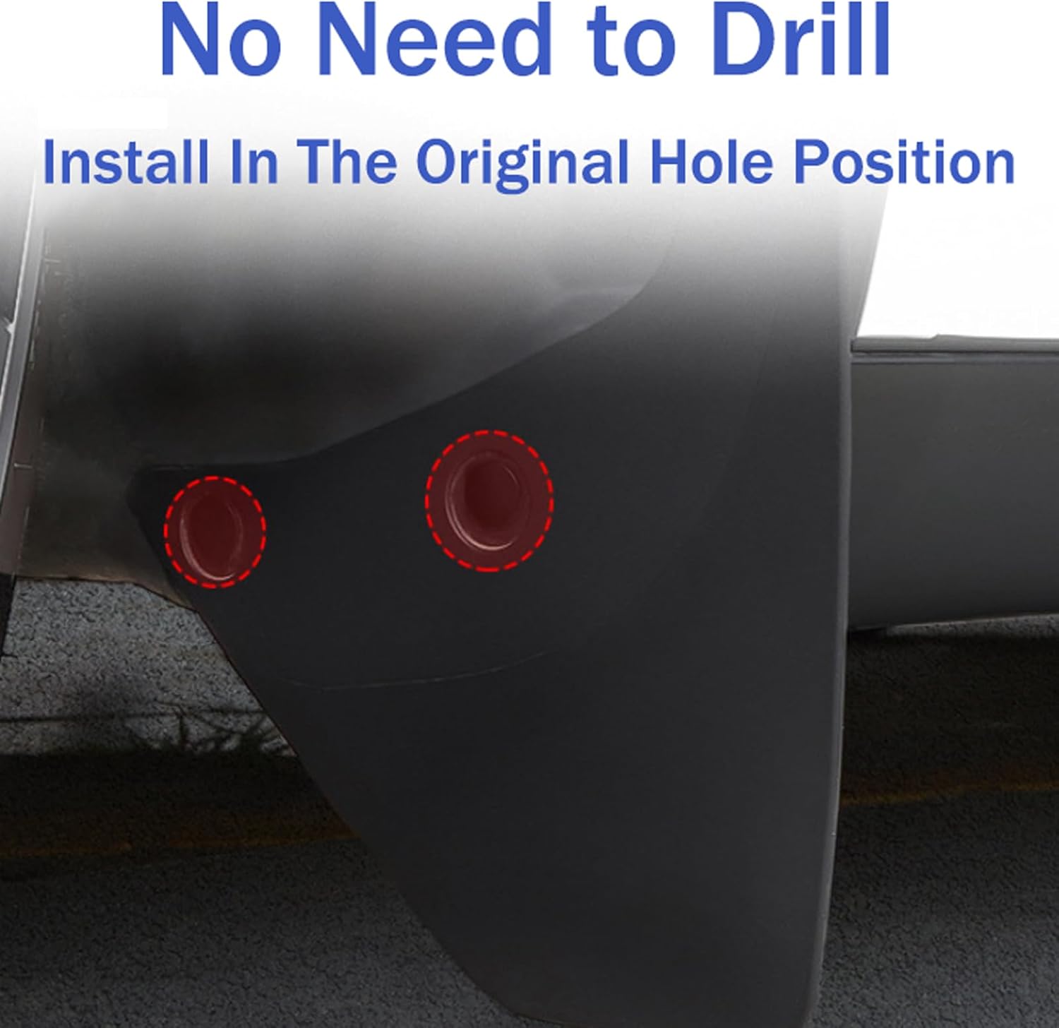 Tesla Mud Flaps for Model Y 2021-2024, Splash Guards No Need to Drill All Weather Winter Durable Protection Tesla Model Y Accessories, Set of 4