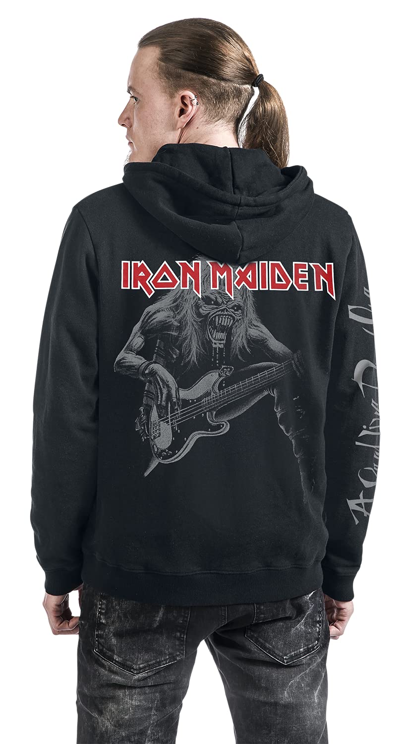Iron Maiden A Real Live/Dead One Hombre Capucha con Cremallera Negro