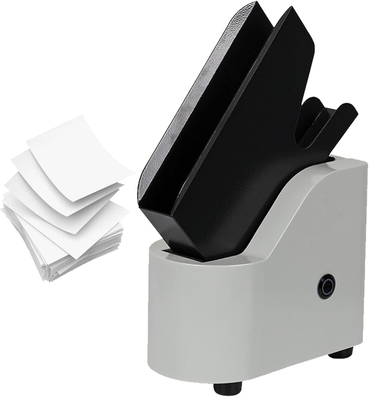 Automatic Paper Jogger Sorter, Desktop Papers Joggers with Static Elimination Function, 5-Second Sorting 500-Sheet Capacity 6000R/Min Vibration Air-Blowing Organizer