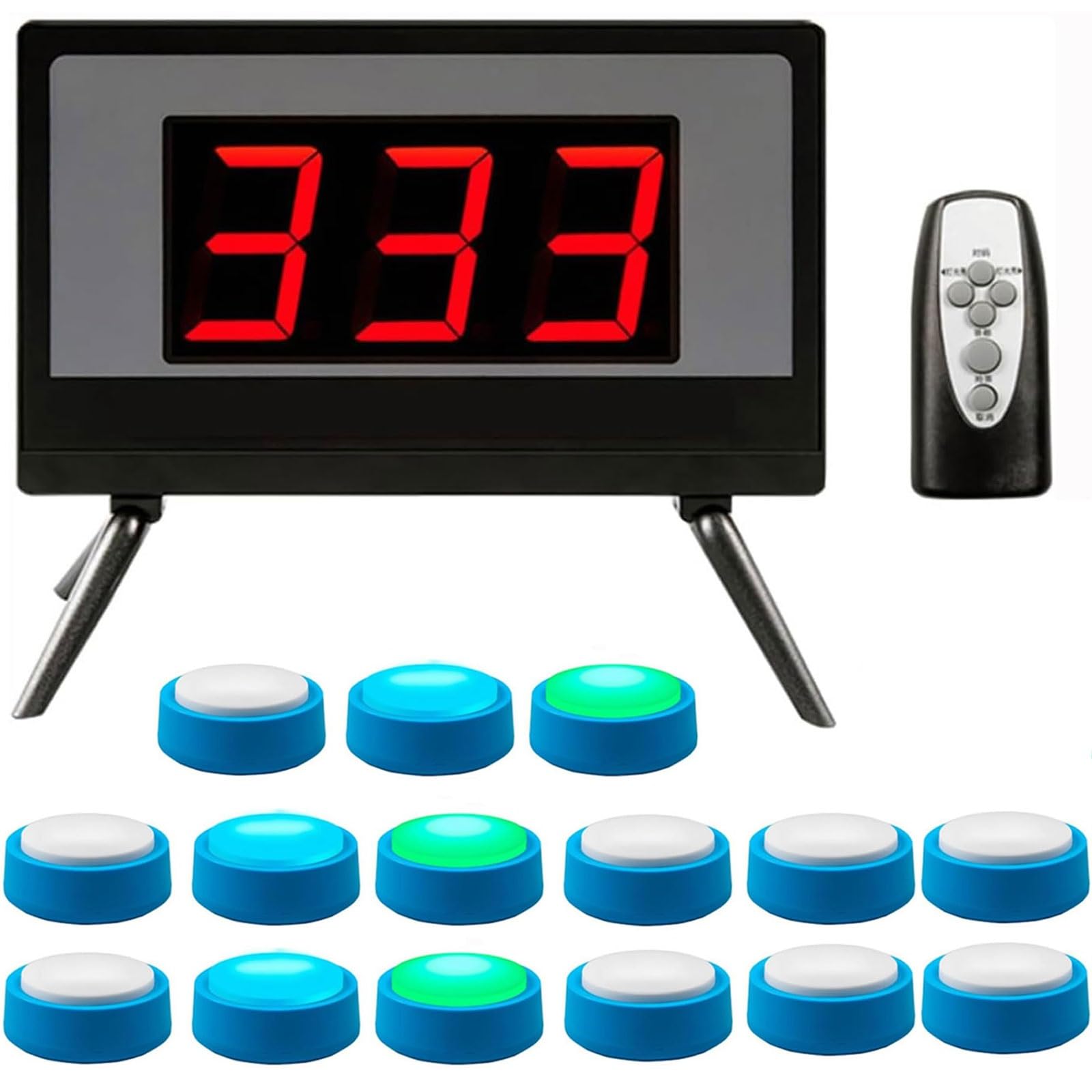 Buzzer de réponse sans fil avec télécommande pour jeu télévisé et école