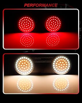2 LED Front Turn Signal Bulbs For Harley-Davidson Motorcycles