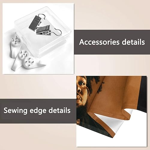 Miniatura 6 de SEwezi Tapiz nostálgico de Rod Waves para colgar en la pared, manta decorativa para sala de estar, dormitorio, 60 x 51 pulgadas