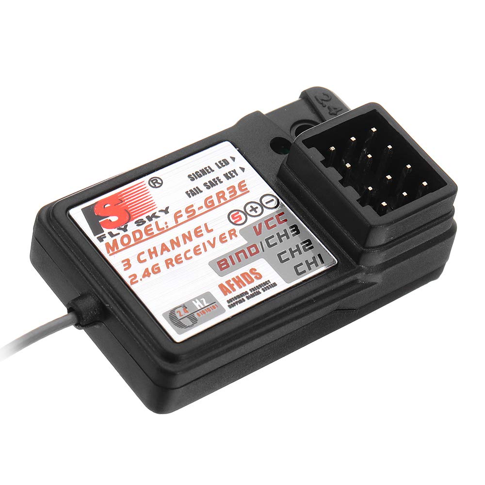 Flysky 2.4G 3CH FS-GR3E Receiver for FS GT2/GT2B/GT2F/GT3B/GT3C/T6/CT6B/TH9A/TH9X Transmitter
