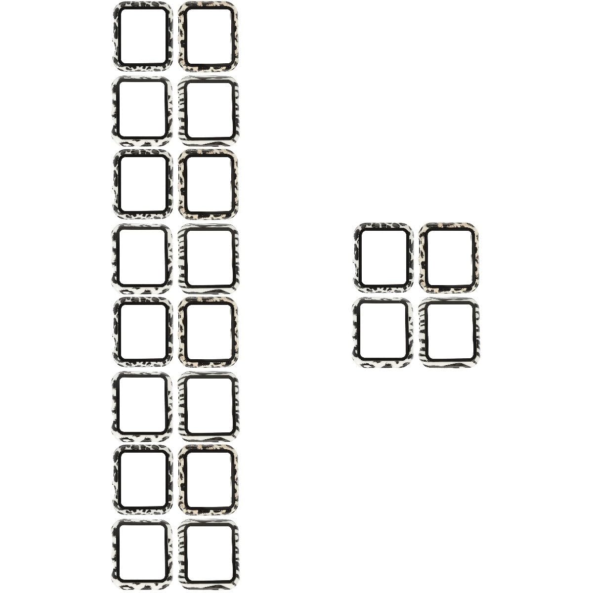 DOITOOL 5 Juegos De Protectores De Pantalla para Reloj De 38 Mm Cubierta De 38 Mm con Borde Curvo Frontal Completo 4 Unidades X 5