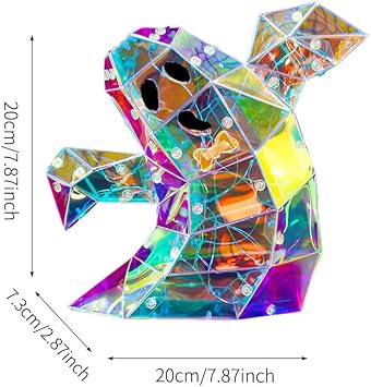 Ghost Halloween Decor Funny 3D Colorful Tablecenterpiece for Valentine's Day Porch Christmas Anniversaries Living Room