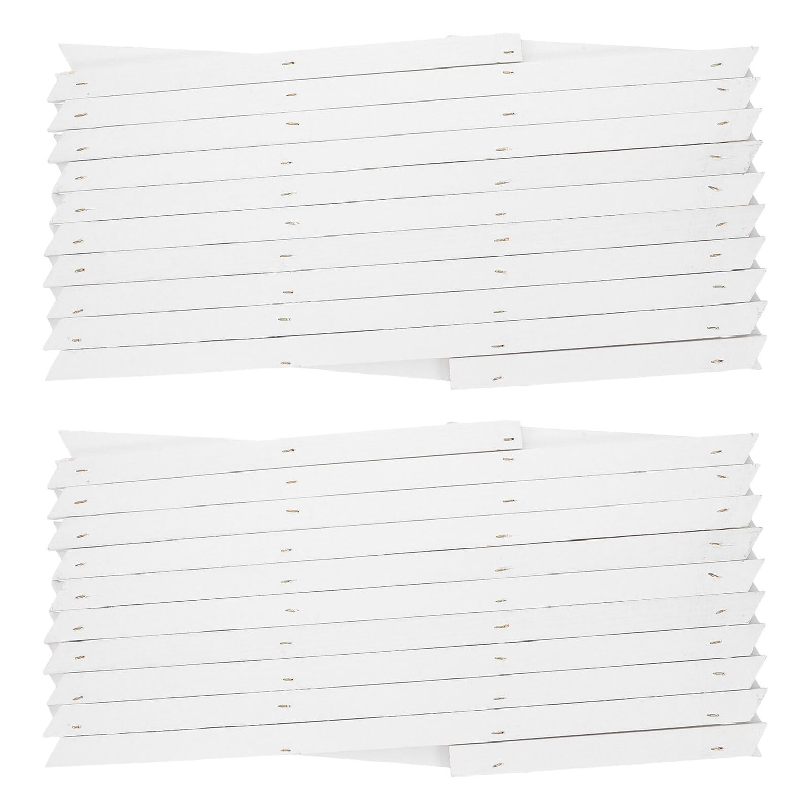 Milisten Enrejado de Madera Extensible para Plantas, Paneles de Celosía Blancos H44, 2 Piezas, Soporte para Plantas Trepadoras de Interior y Exterior, Cerca Decorativa Ajustable para
