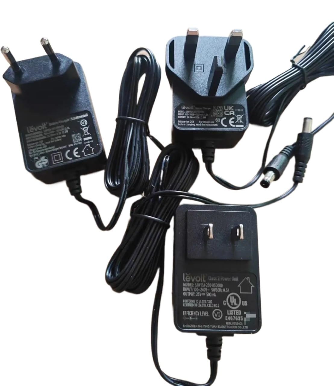 Adaptador AC DC Levoit de 26V fuente de alimentación Class 2