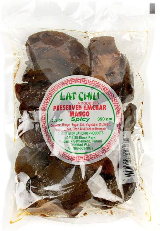 Preserved Fruit - Trinidad & Tobago Snacks (Preserved Amchar Mango (Spicy), 1 Pack)