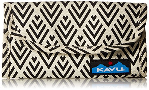 KAVU Big Spender Tri-fold Wallet Clutch Travel Organizer, Deco Tiles