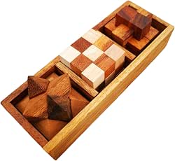 NUTTA - 3 in 1 Set Wooden Games Brain Teaser