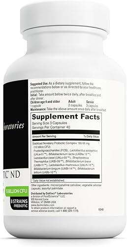 Miniatura 2 de DAVINCI Labs Mega Probiotic ND - Suplemento probiótico no lácteo para apoyar la salud intestinal, la salud digestiva y la salud neurológica* - con