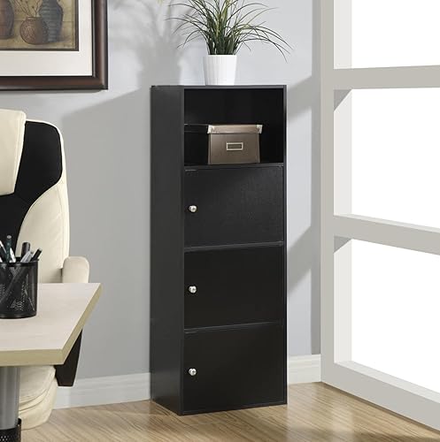 Miniatura 2 de Convenience Concepts armario de almacenamiento suplementario de 3 puertas No Negro