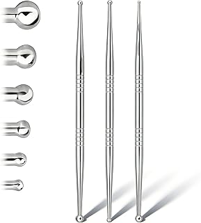 Facial Reflexology Tool Set – Includes 6 Acupuncture Pen Heads for Ear & Facial Acupressure Points, Multi-Size for Personalized Treatment