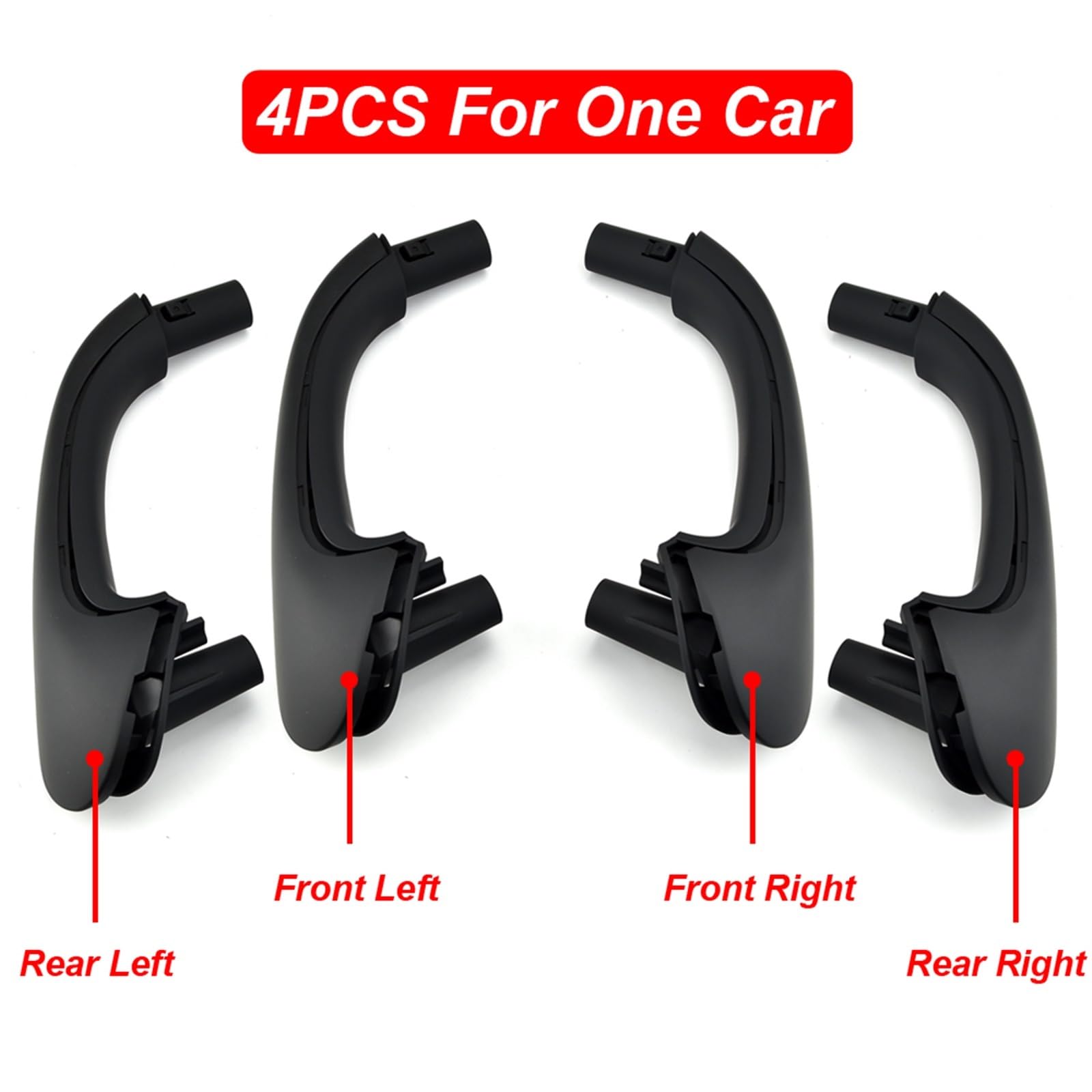 Auto Maniglia Interna Porta Per Benz W203 C230 C240 ​​C280 C32 C320 C350 C55 2000-2007 Car Interior Door Pull Maniglia Set (Misurare : Grey-2PCS)