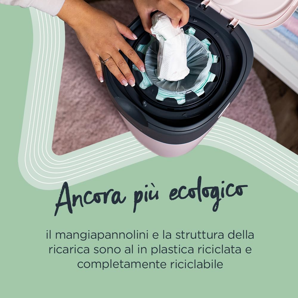 Tommee Tippee Simplee Le ricariche, Confezione da 6, compatibili esclusivamente con i mangiapannolini Simplee Sangenic