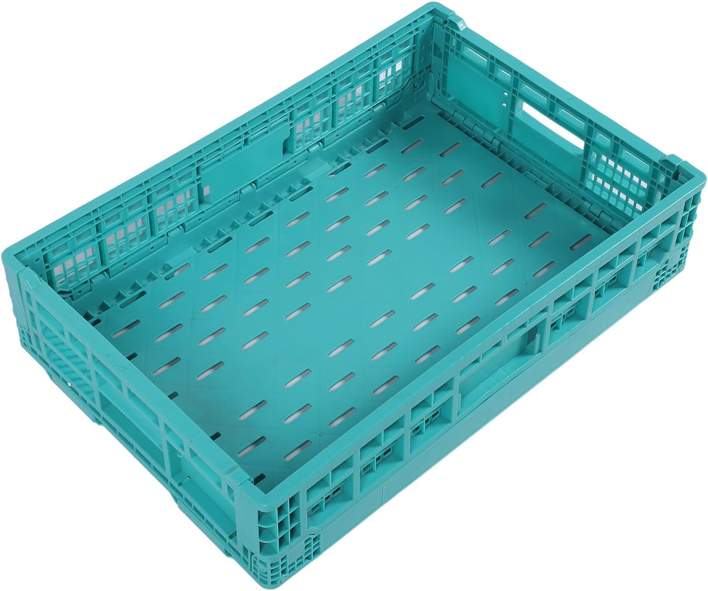 Stackable Organizer Container, Impact Resistance, Convenient Handle, Large Capacity Foldable Storage Basket, MultiPurpose Space Saving for Fruit Toys Storage and (S(7.8x6.5x2.6cm/3.1x2.6x1in))