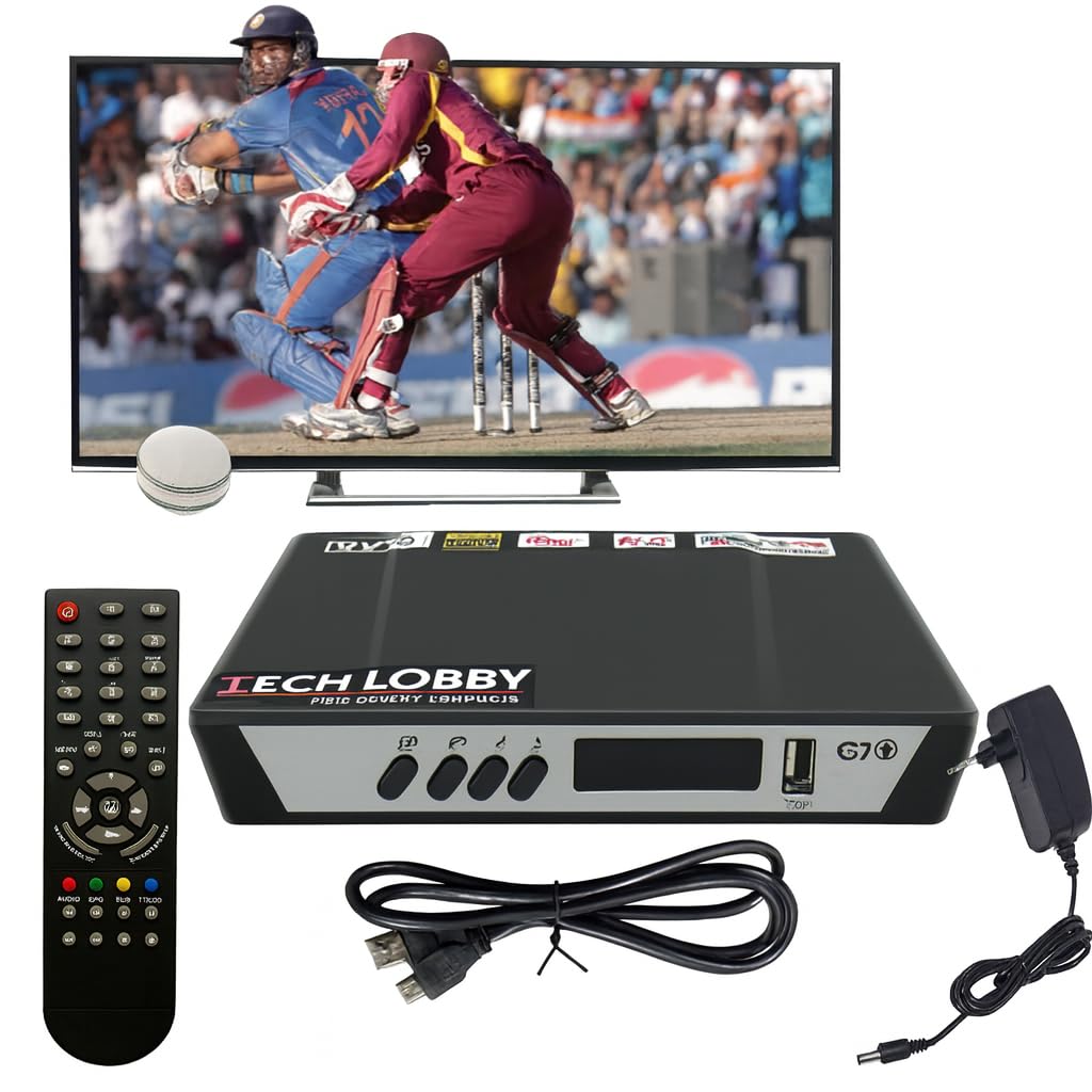 Tech-Unique Digital HD MPEG-4 Free to Air Set Top Box FTA with 5 Multi Language 120+ Channels-image-19