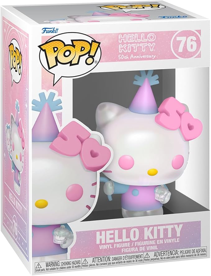 Funko Pop! Sanrio: Hello Kitty 50 Aniversario con Globos - Figura Coleccionable de Vinilo